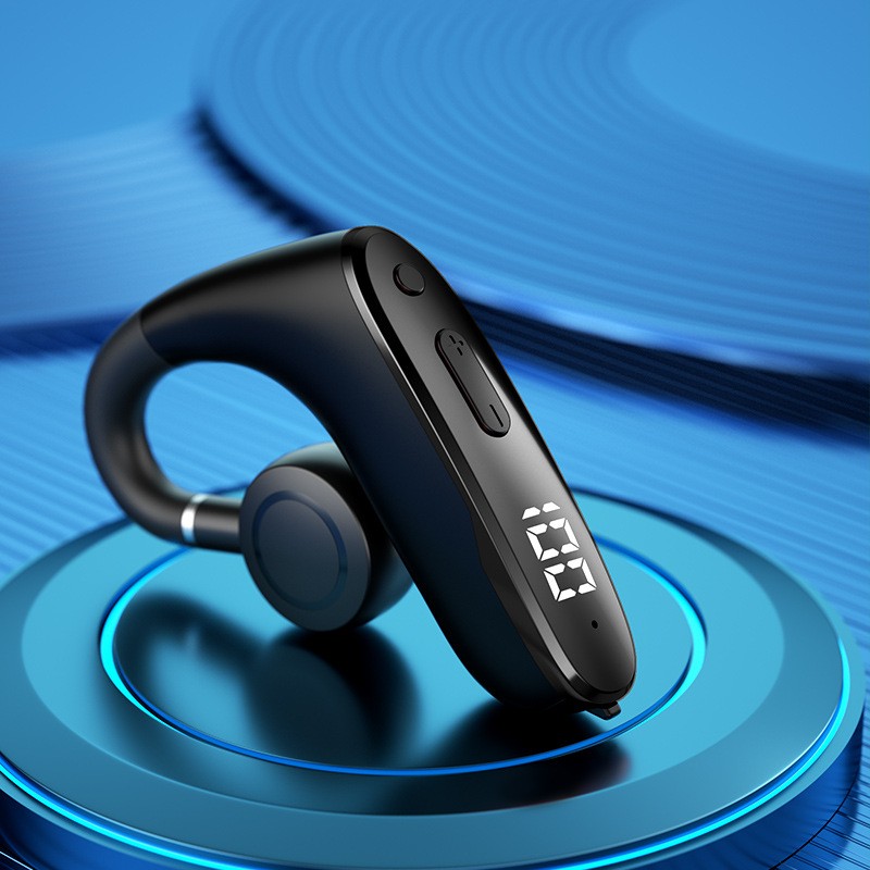Bone Conduction Running Headphones - หูฟังบลูทูธ W8 แบบกระดูกนำเสียง BT5.0 พร้อมหน้าจอดิจิตอล ไร้สาย