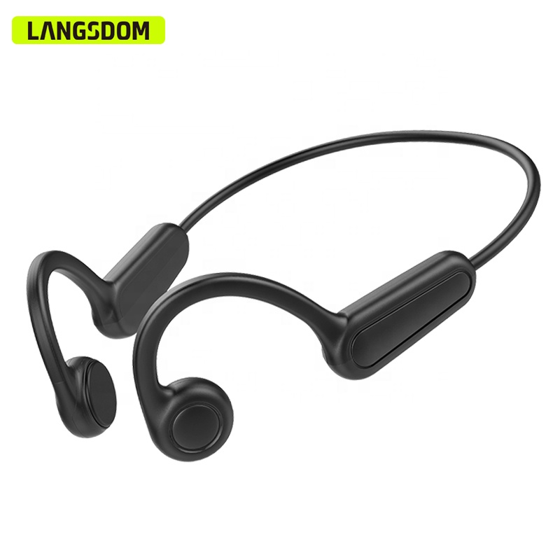 Bone Conduction Running Headphones - หูฟังไร้สายสำหรับเล่นกีฬา BT 5.4 หูฟังบลูทูธแบบส่งสัญญาณผ่านกระดูก หูฟังแบบเปิดหู สำหรับวิ่งและปั่นจักรยาน
