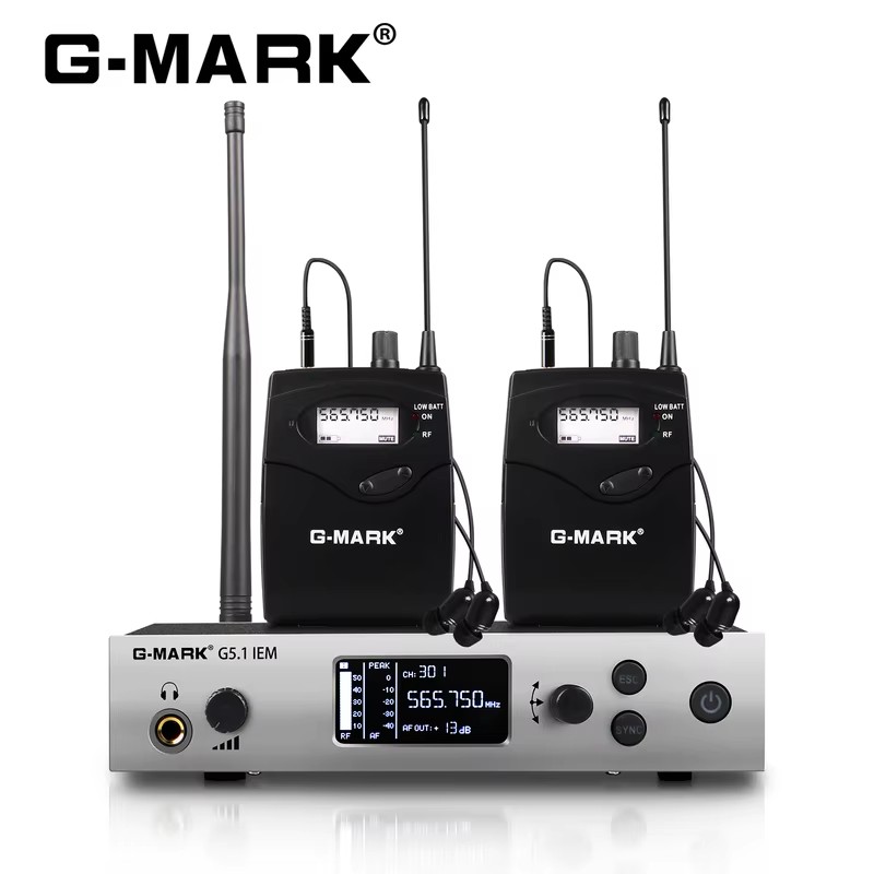 In Ear Monitors For Singers - G-MARK G5.1IEM UHF ไร้สาย In Ear