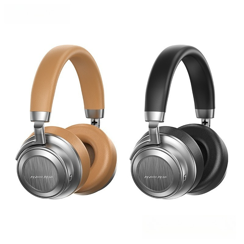 Anc Wireless Over Ear Headphones - หูฟังไร้สาย RB-980HB ANC ตัดเสียงรบกวนแบบแอคทีฟ ดีไซน์โลหะย้อนยุค ครอบหู