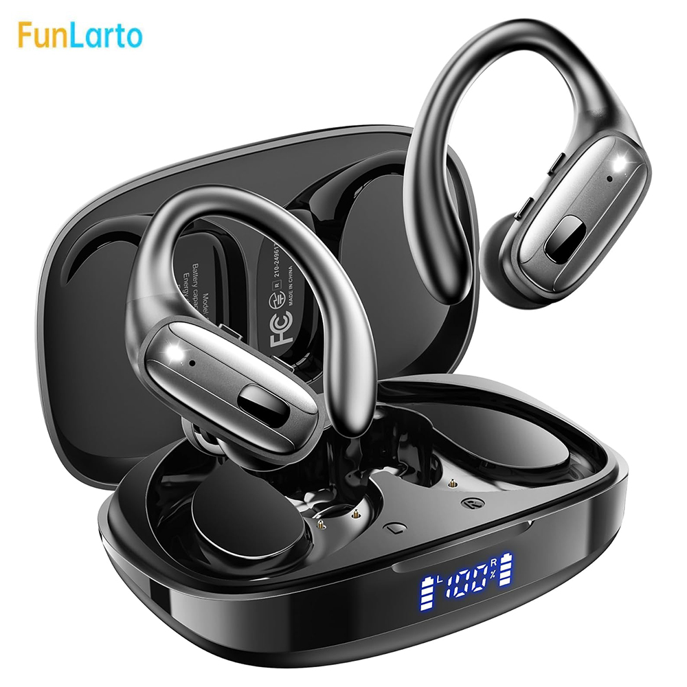 Sleep Mask Headphones Bluetooth - หูฟังบลูทูธ 5.3 สำหรับเล่นกีฬา หูฟังไร้สายพร้อมไมโครโฟนตัดเสียงรบกวน ENC จอแสดงผล