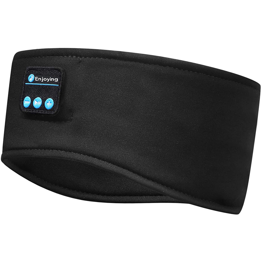 Sleep Mask Headphones Bluetooth - หน้ากากปิดตานอนหลับพร้อมหูฟังบลูทูธ 5.0 แถบคาดศีรษะนุ่มยืดหยุ่นสบาย ASMR Sleeping Band