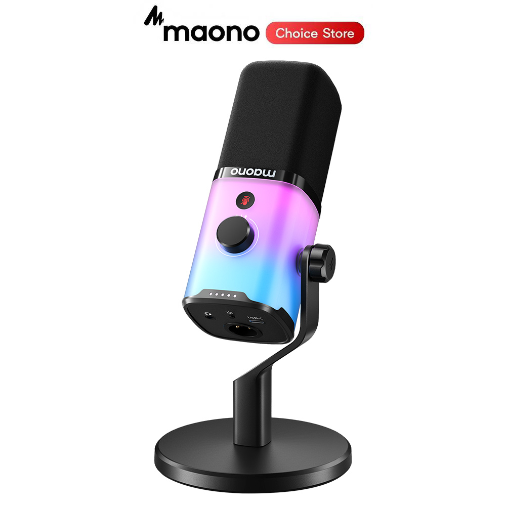 Gaming Headset With Mic Rgb - ไมโครโฟนเกมมิ่ง MAONO PD100X RGB แบบไดนามิก USB/XLR