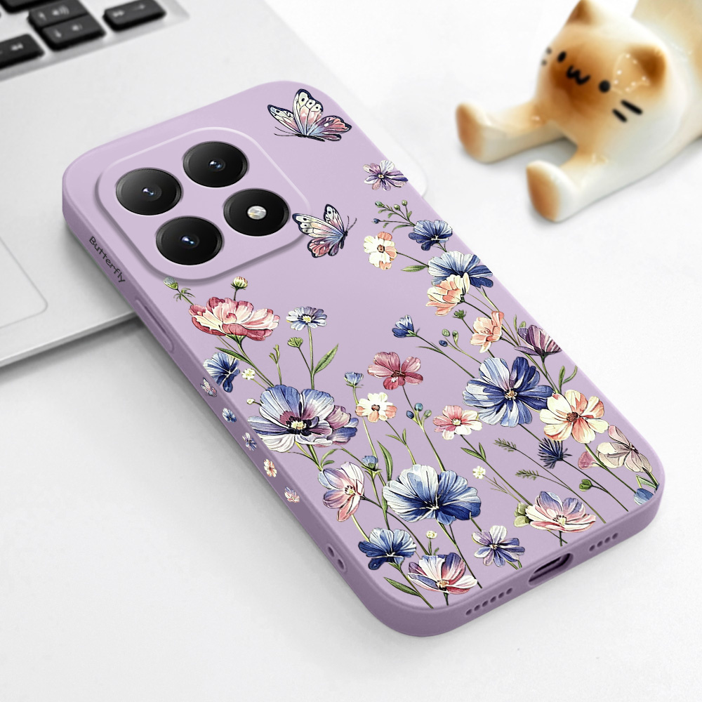 Tablets - เคสโทรศัพท์ลายผีเสื้อสำหรับ Xiaomi Poco X8 M8 F8