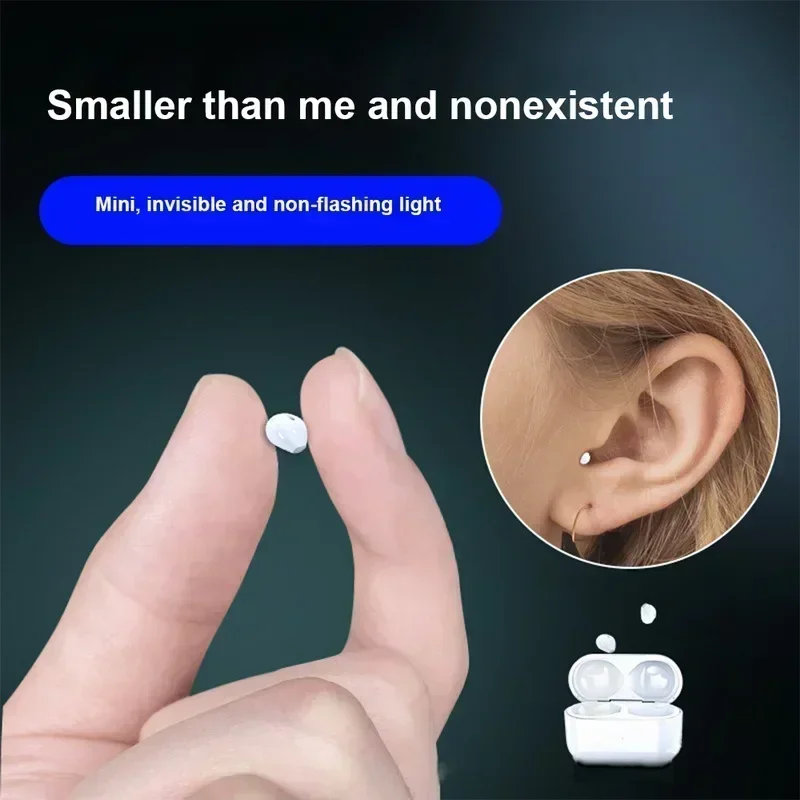 Open Ear Air Conduction Headphones - ใหม่ที่มองไม่เห็นหูฟังมินิหูฟังบลูทูธ TWS เกมไร้สายหูฟังชนิดใส่ในหูตัดเสียงรบกวนกีฬาชุดหูฟังเพลงขนาดเล็กพิเศษ