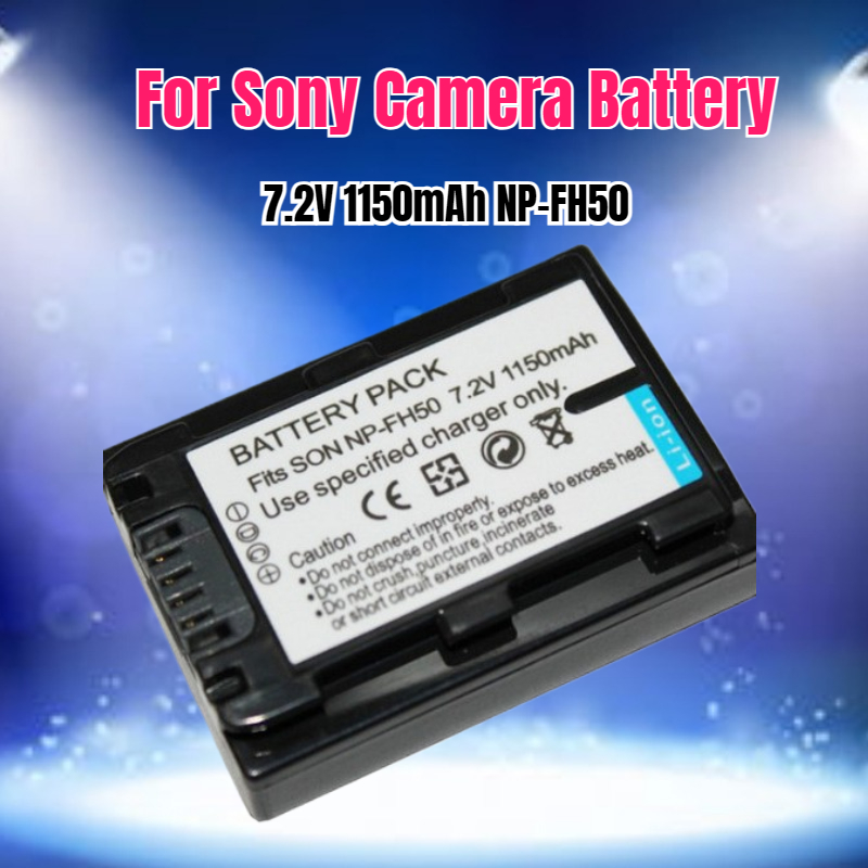 Drones - แบตเตอรี่กล้อง 7.2V 1150mAh รุ่น NP-FH50 สำหรับกล้อง