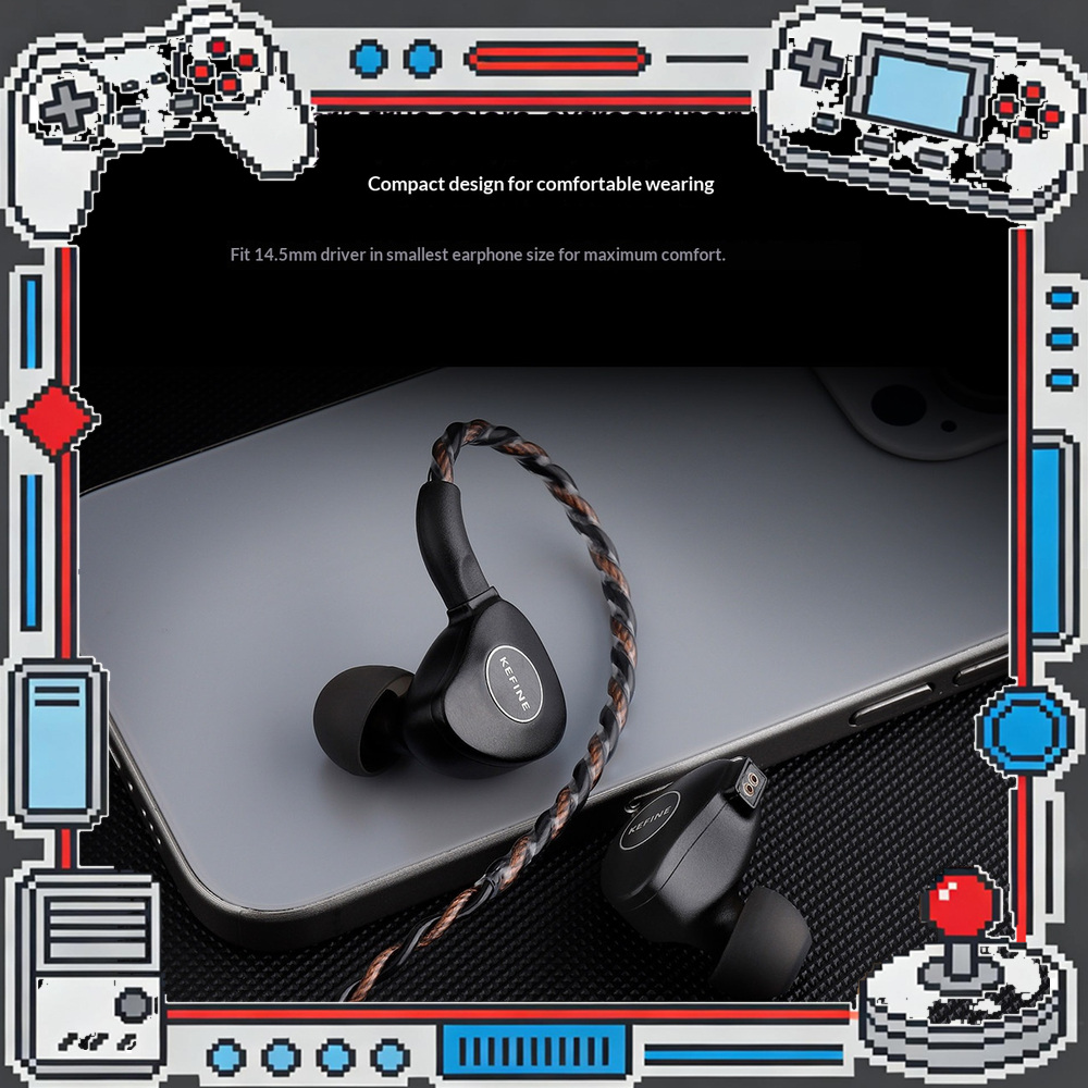 Planar Magnetic Iem Earphones - KEFINE Klanar หูฟังอินเอียร์พร้อมไดรเวอร์แม่เหล็กแบบแพลนาร์ขนาด 14.5 มม. สายเคเบิล