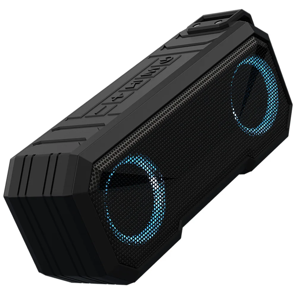 Portable Bluetooth Speaker Waterproof Ipx7 - ลำโพงบลูทูธแบบพกพา ลำโพงไร้สายพร้อมไฟแฟลช TWS เสียงเบสสเตอริโอ กันน้ำ IPX7