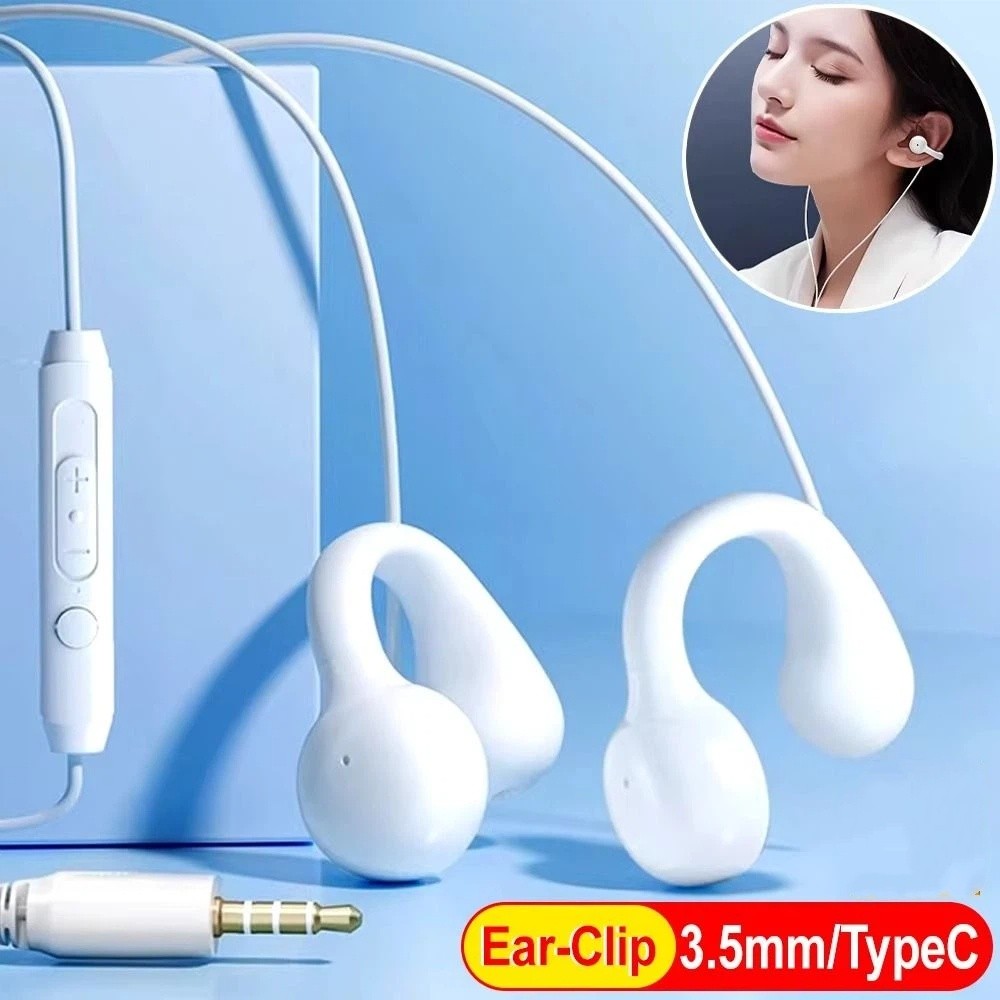 Open Ear Air Conduction Headphones - หูฟังแบบมีสายส่งเสียงผ่านอากาศ หูฟังแบบคล้องหู Bone Conduction ขนาด 3.5