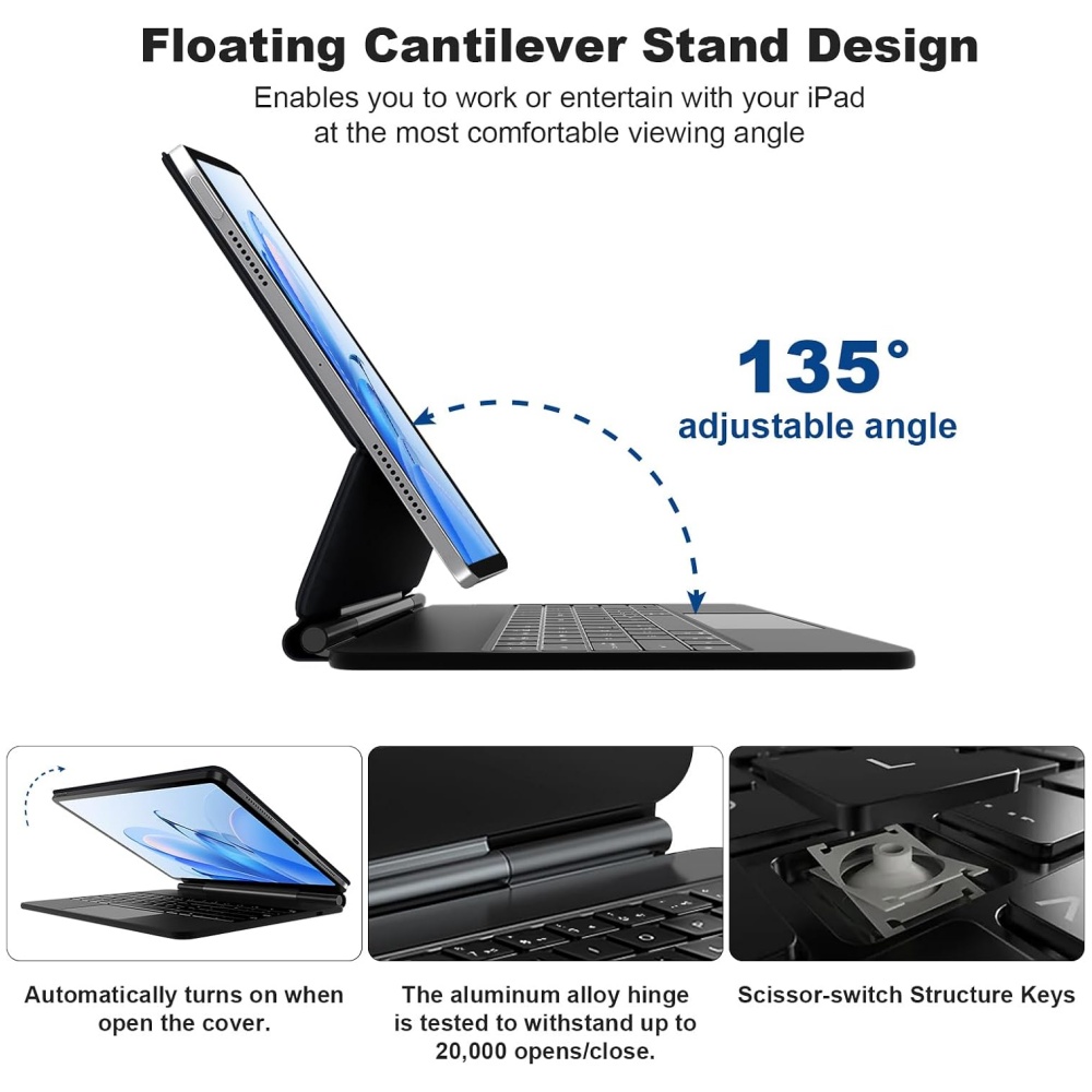 Tablets - เคสแท็บเล็ตพร้อมคีย์บอร์ด Magic Keyboard สำหรับ Huawei Honor