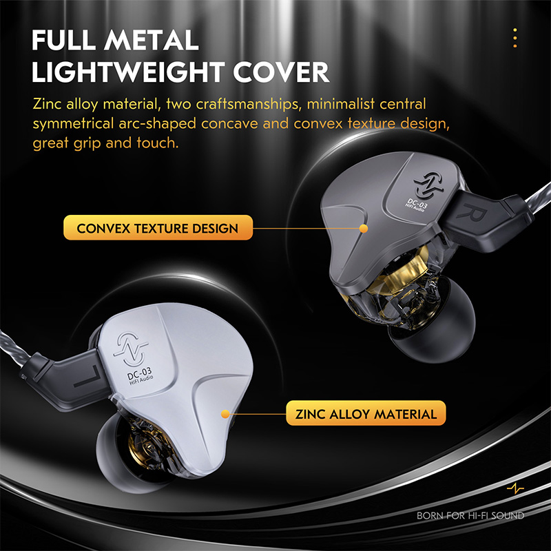 CCZ DC03 IEM หูฟังแบบมีสาย 10  - In Ear Monitors For Singers บทวิจารณ์และราคา