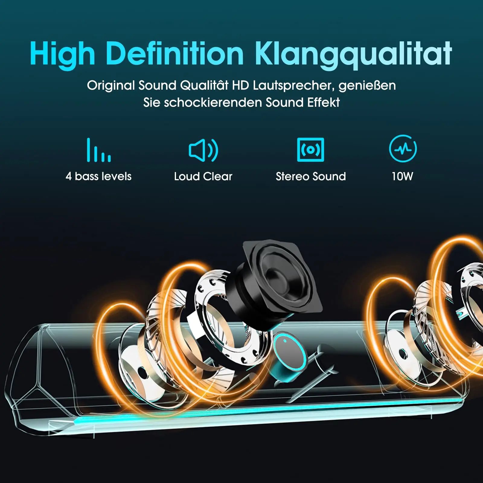 ซาวด์บาร์สำหรับเล่นเกม, ลำโพงบ - Rgb Computer Soundbar For Pc บทวิจารณ์และราคา