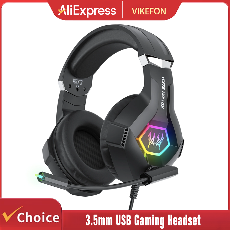 หูฟังเกมมิ่งพร้อมไมโครโฟน ไฟ R - Gaming Headset With Mic Rgb บทวิจารณ์และราคา