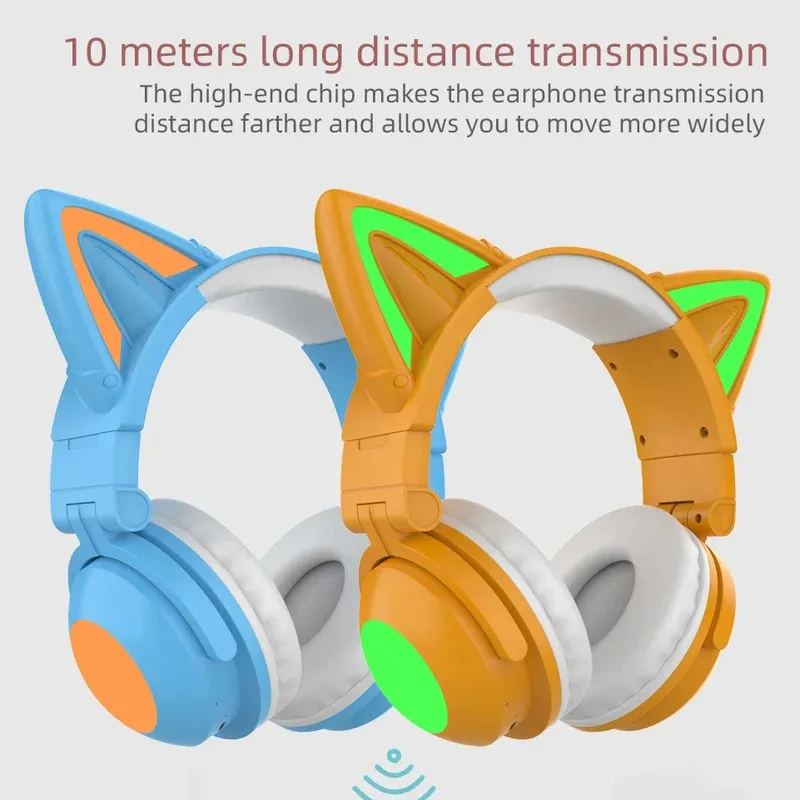 หูฟังบลูทูธ ZW068 แบบมีไฟ LED  - Cat Ear Bluetooth Headset Led บทวิจารณ์และราคา