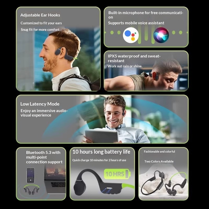 หูฟังบลูทูธแบบไร้สายชนิดเกี่ยว - Headphones บทวิจารณ์และราคา