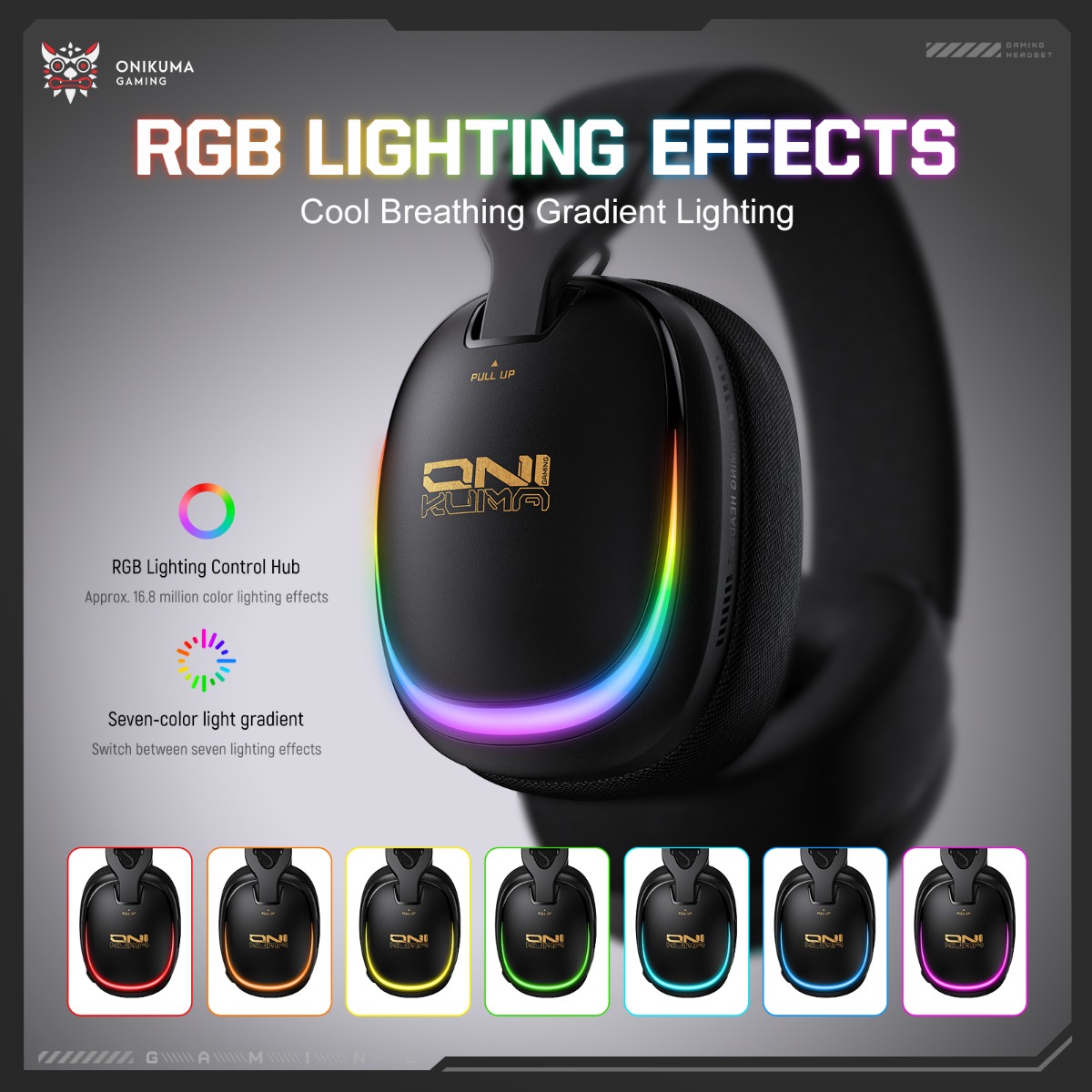 หูฟังเกมมิ่งไร้สาย ONIKUMA GT8 - Gaming Headset With Mic Rgb บทวิจารณ์และราคา