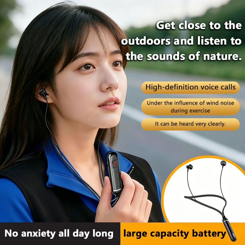    หูฟังบลูทูธไร้สายแบบคล้องค - Magnetic Neckband Sports Earphones บทวิจารณ์และราคา