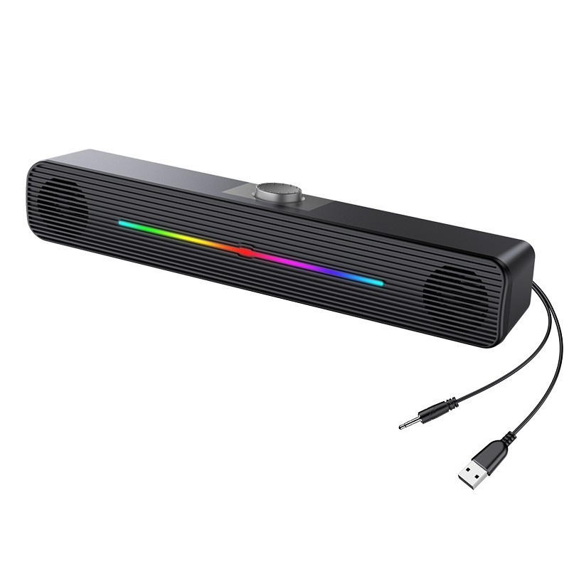 E-1407 ลำโพงไร้สายพร้อมไฟ RGB  - Rgb Computer Soundbar For Pc บทวิจารณ์และราคา