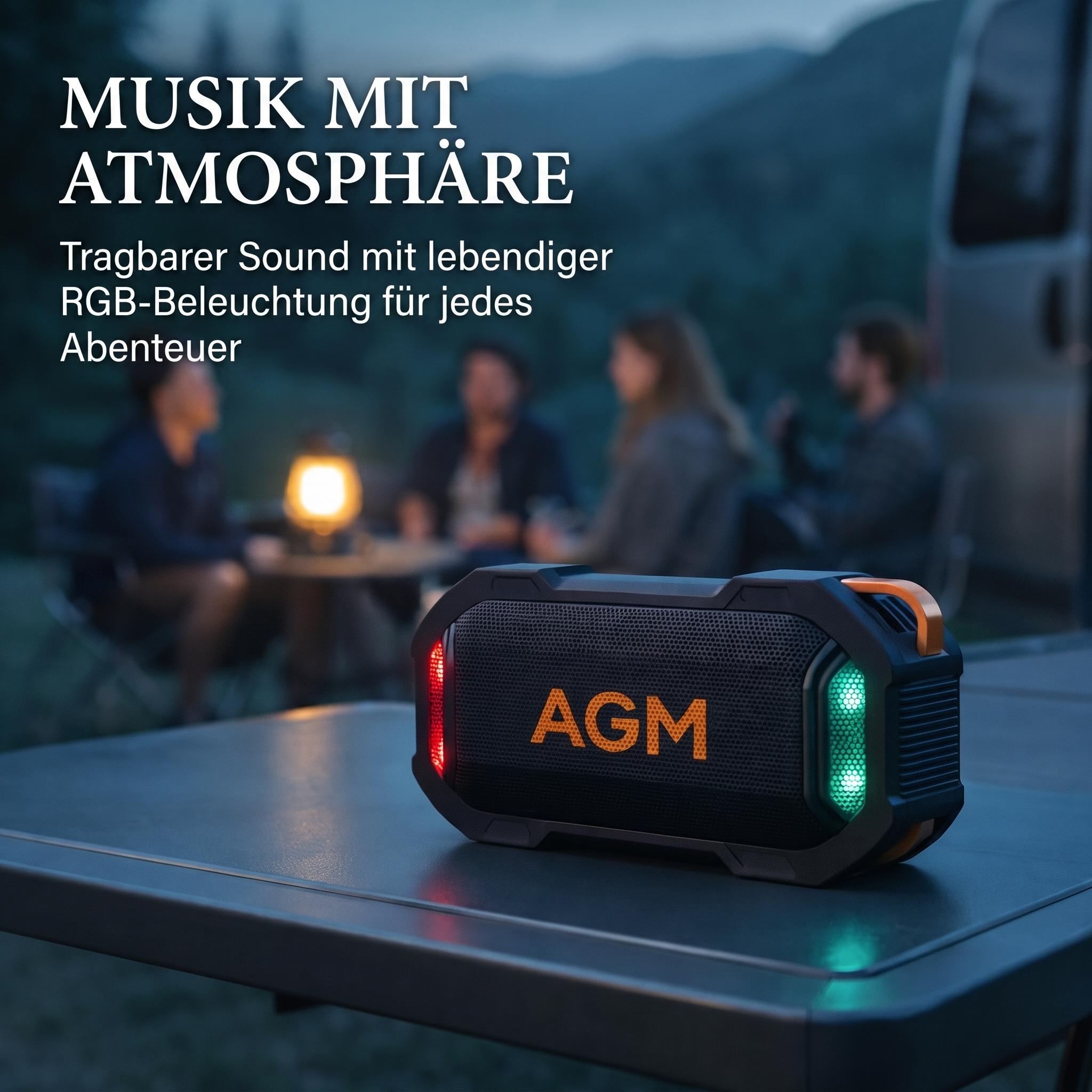 ลำโพงไร้สาย AGM MAG ROCK สำหรั - Portable Bluetooth Speaker Waterproof Ipx7 บทวิจารณ์และราคา
