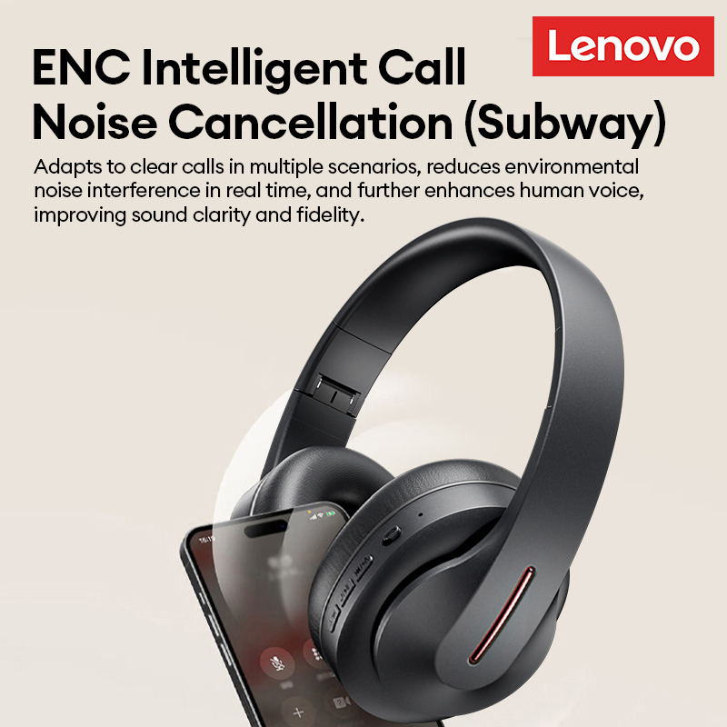 เลอโนโว บลูทูธ 6.0 ชุดหูฟังแบบ - Anc Wireless Over Ear Headphones บทวิจารณ์และราคา