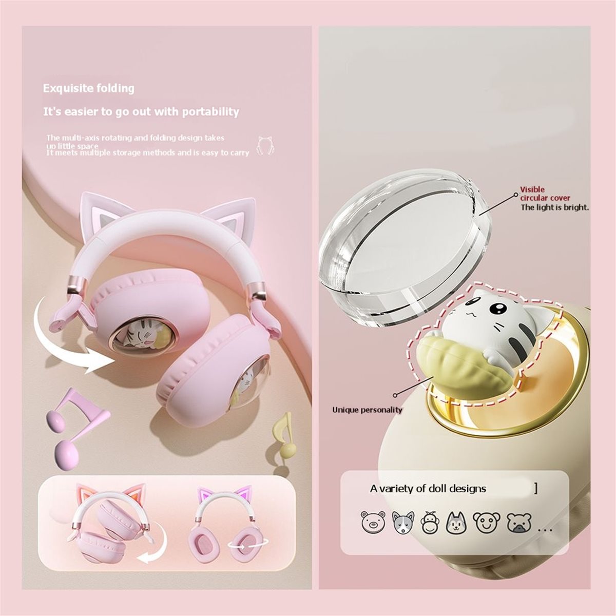 [VALUE PACK]ชุดหูฟังไร้สายบลูท - Cat Ear Bluetooth Headset Led บทวิจารณ์และราคา