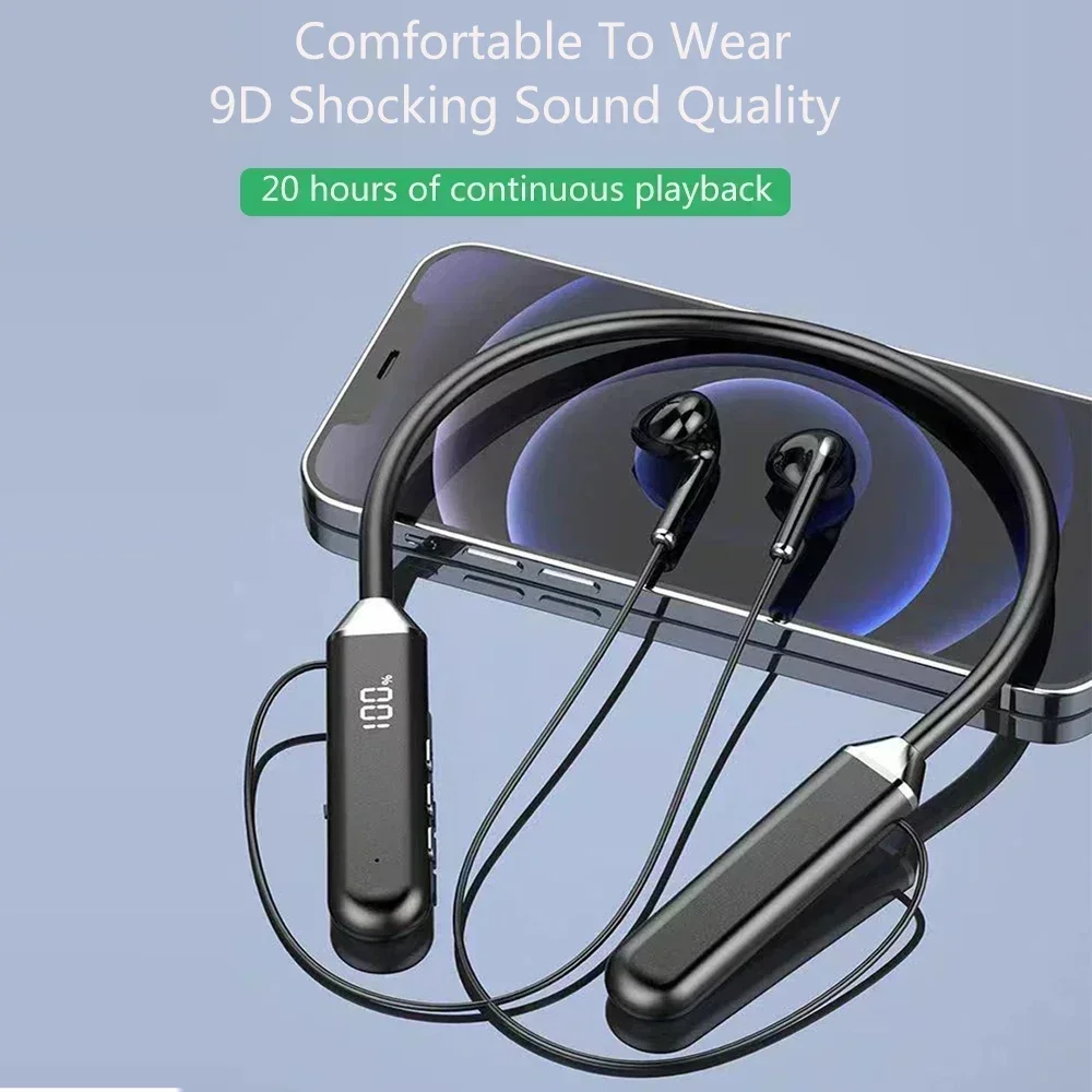 TWS หูฟังไร้สายแบบแม่เหล็ก สาย - Magnetic Neckband Sports Earphones บทวิจารณ์และราคา
