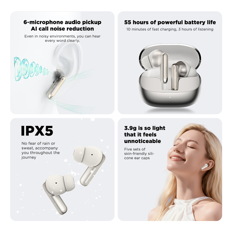 หูฟังบลูทูธ MINISO MS106 แบบเส - Headphones บทวิจารณ์และราคา