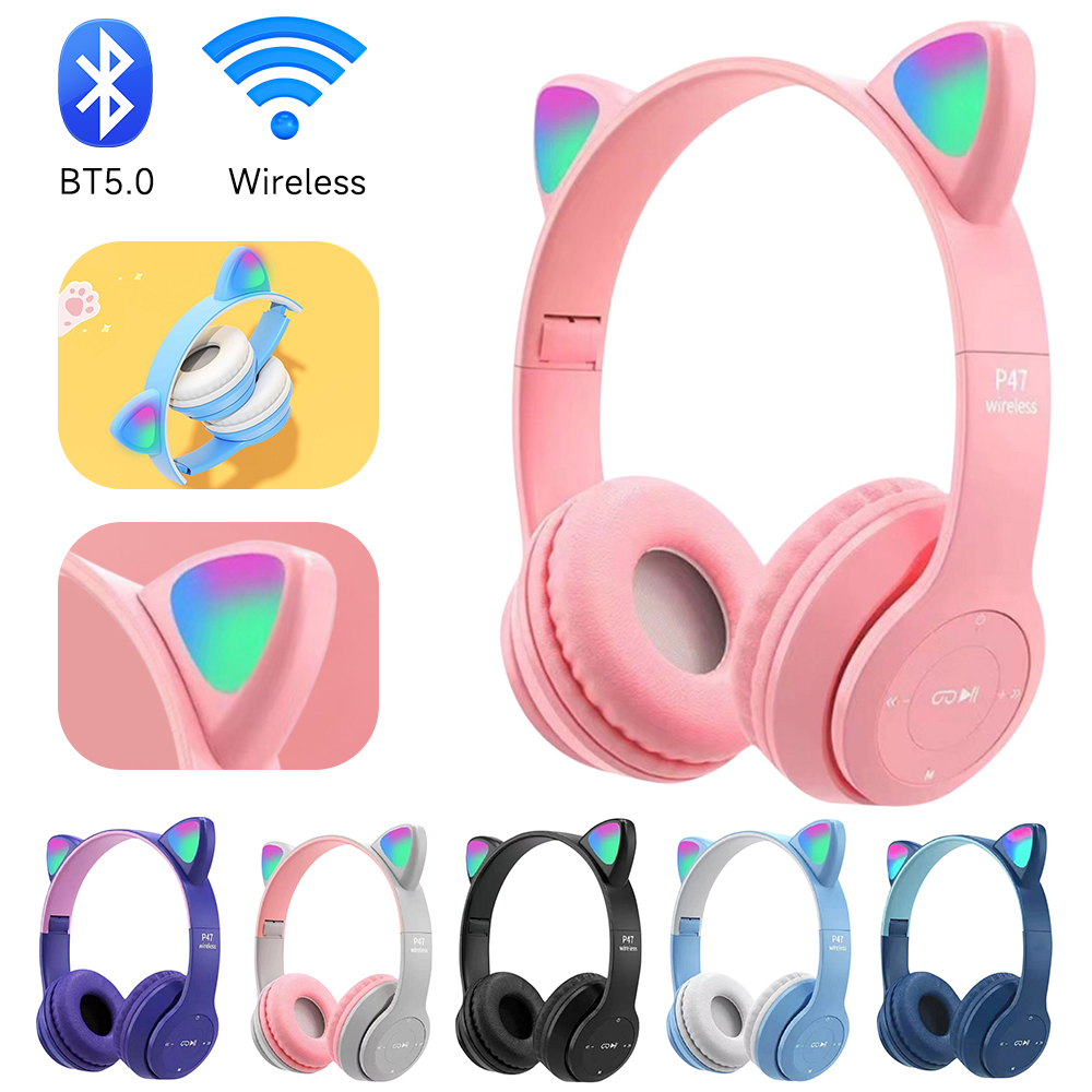 หูฟังบลูทูธไร้สาย P47M สำหรับเ - Gaming Headset With Mic Rgb บทวิจารณ์และราคา