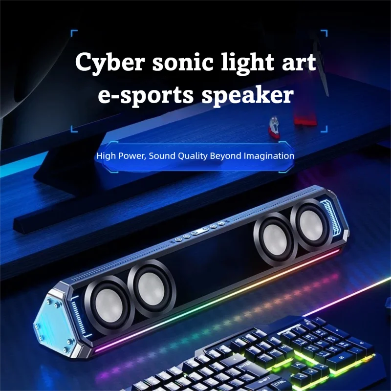 ซาวด์บาร์สำหรับเล่นเกมพร้อมไฟ  - Rgb Computer Soundbar For Pc บทวิจารณ์และราคา