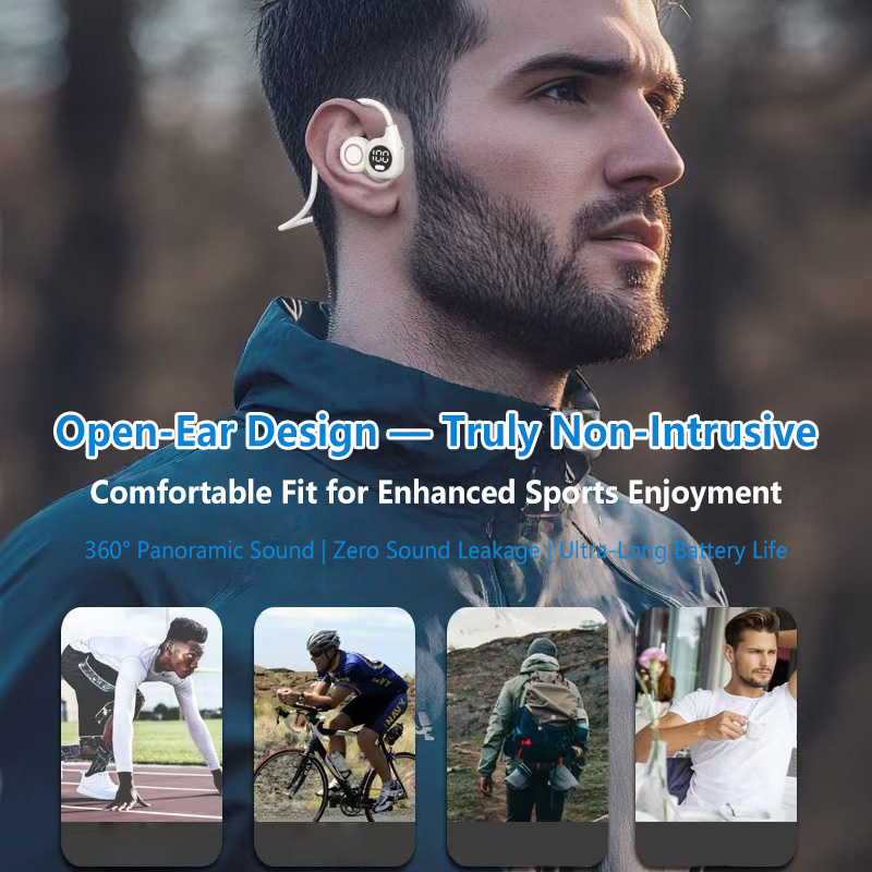 หูฟังบลูทูธแบบกระดูกนำเสียง ไร - Bone Conduction Running Headphones บทวิจารณ์และราคา