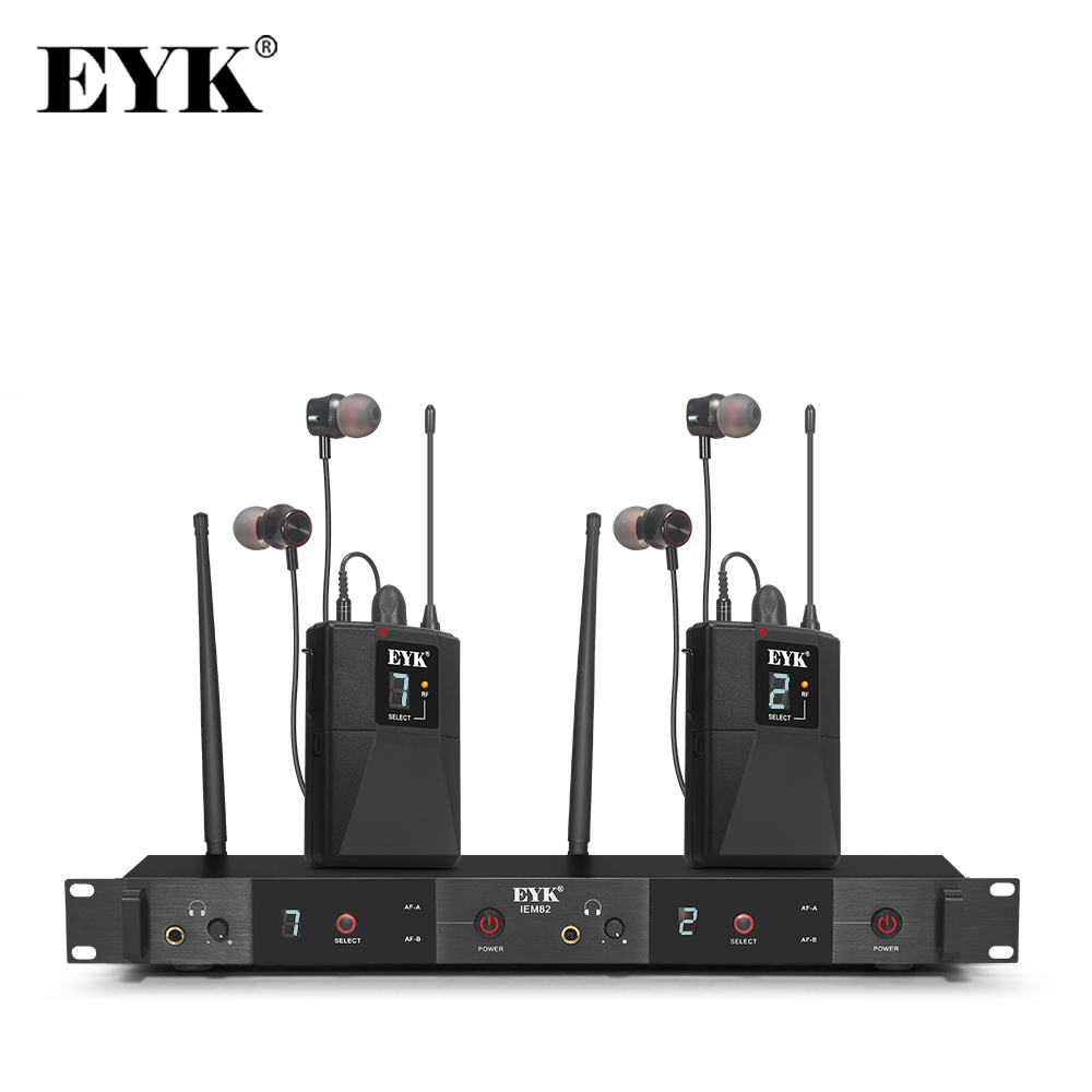 EYK IEM82 UHF ไร้สาย In Ear Mo - In Ear Monitors For Singers บทวิจารณ์และราคา