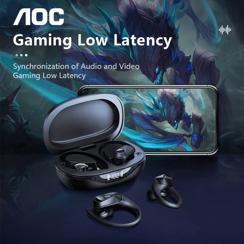 ช้อยส์ AOC ชุดหูฟังกีฬาไร้สายบ - Headphones บทวิจารณ์และราคา