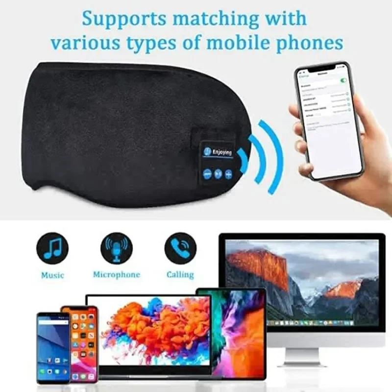 ที่คาดผมบลูทูธไร้สายสำหรับนอนห - Sleep Mask Headphones Bluetooth บทวิจารณ์และราคา