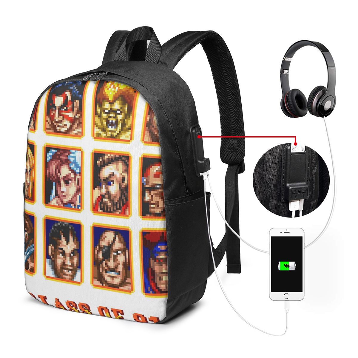 กระเป๋าเป้สะพายหลังลาย Defeate - Laptops บทวิจารณ์และราคา
