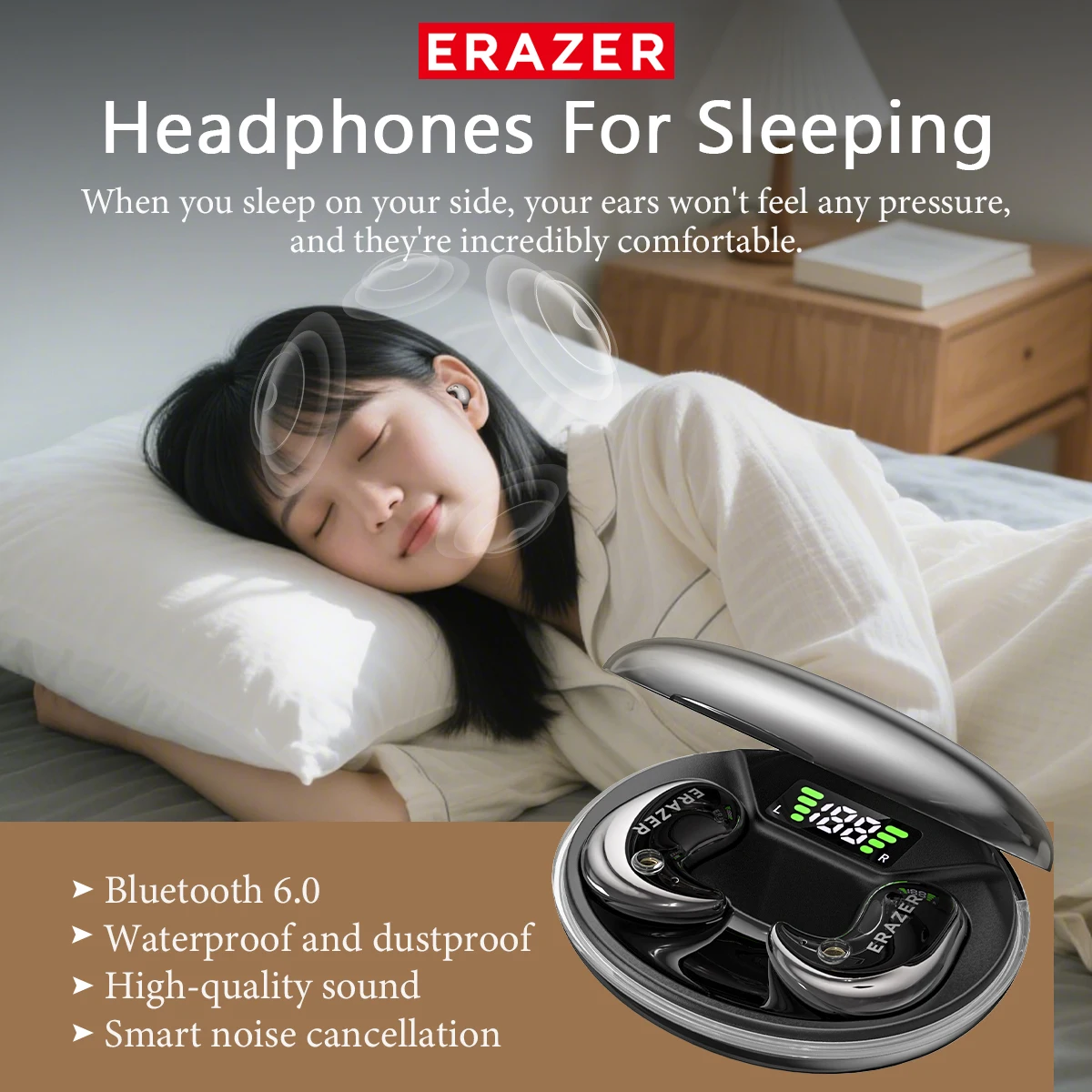 หูฟังบลูทูธแบบอินเอียร์ EARZER - Headphones บทวิจารณ์และราคา