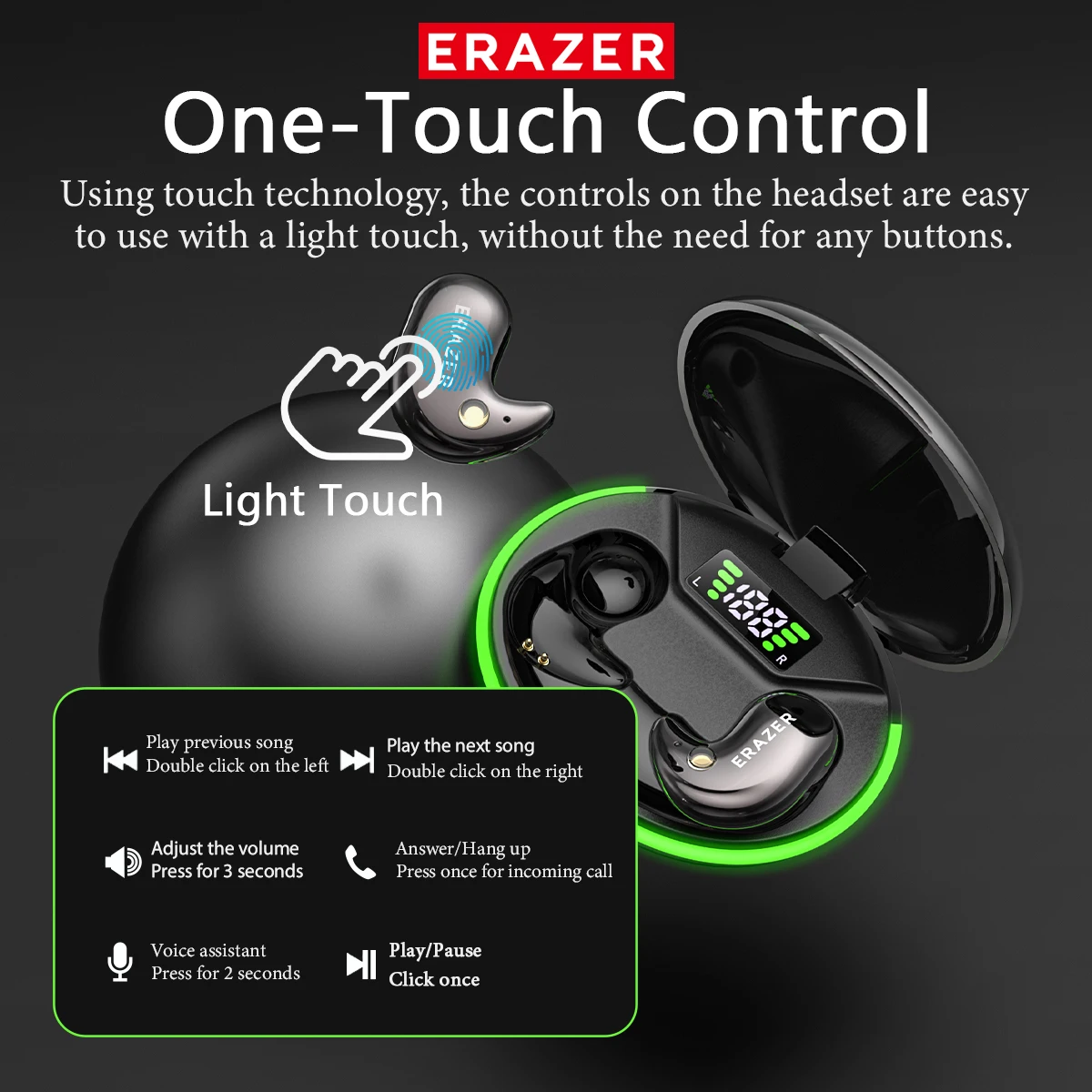 หูฟังบลูทูธแบบอินเอียร์ EARZER - Headphones บทวิจารณ์และราคา