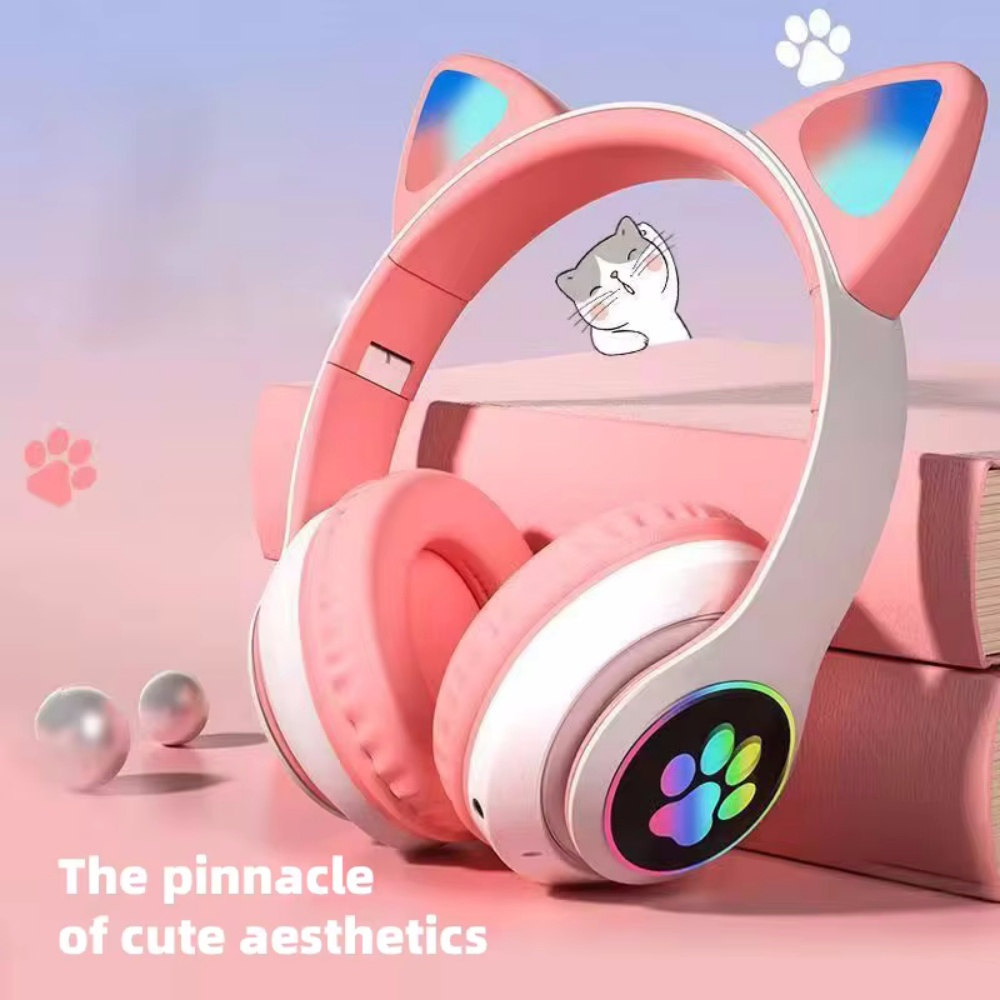 ชุดหูฟังไร้สายหูแมวน่ารักสำหรั - Cat Ear Bluetooth Headset Led บทวิจารณ์และราคา