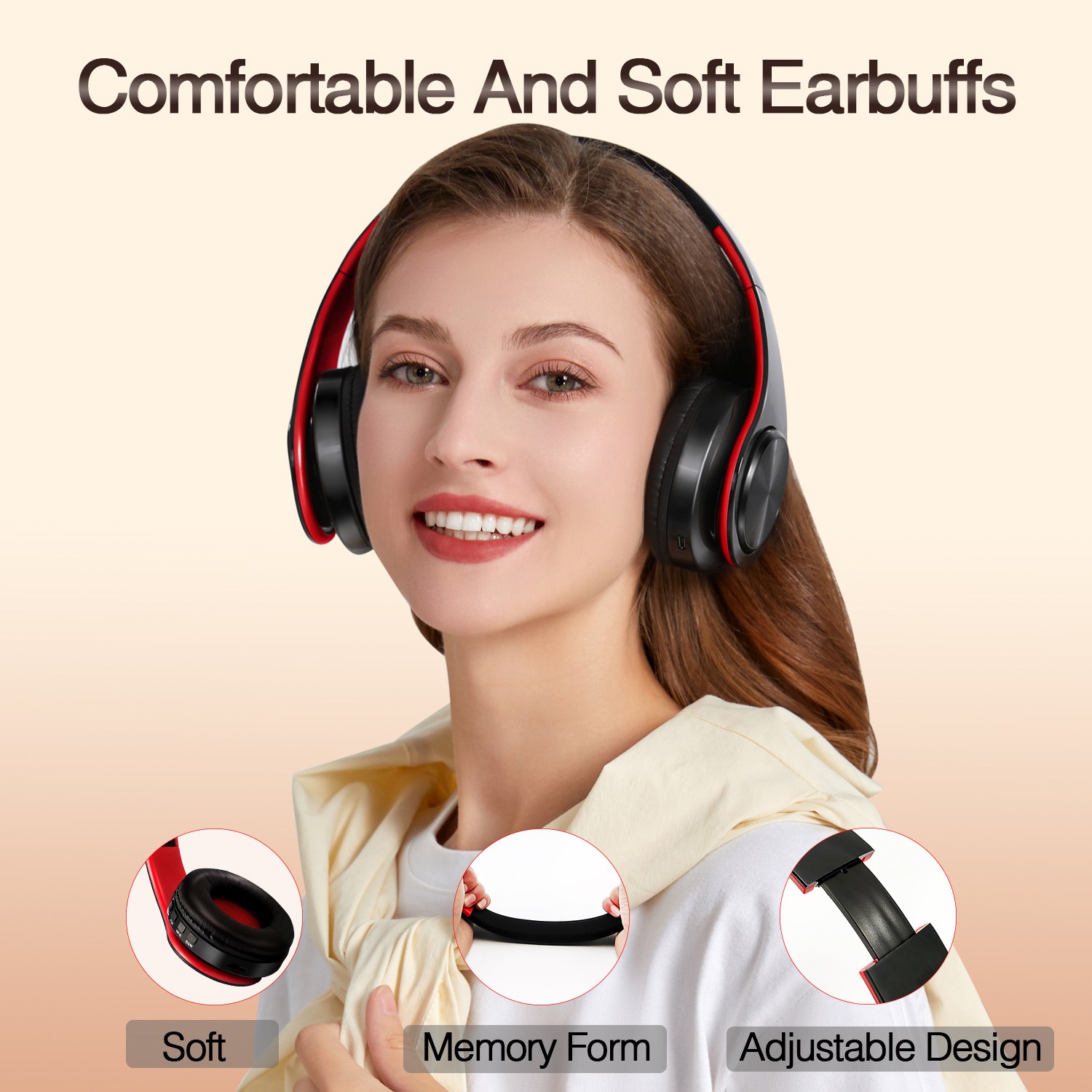 CATASSU หูฟังบลูทูธหูฟังชุดหูฟ - Anc Wireless Over Ear Headphones บทวิจารณ์และราคา