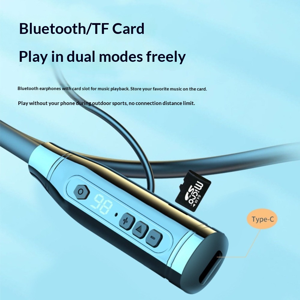 หูฟังไร้สายแบบคล้องคอ บลูทูธ 5 - Bone Conduction Running Headphones บทวิจารณ์และราคา
