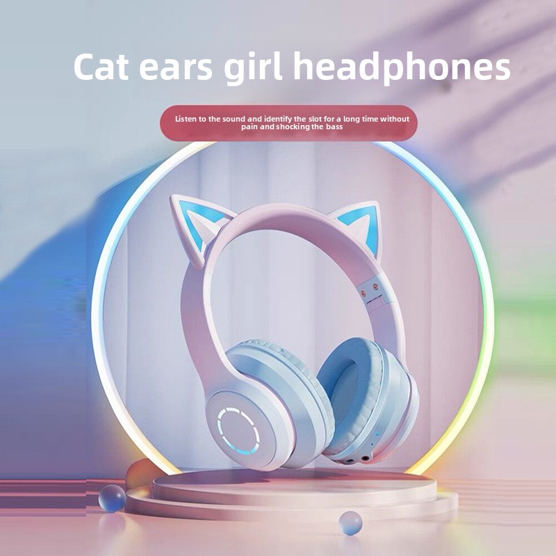 หูฟังบลูทูธแบบคาดศีรษะรุ่นใหม่ - Cat Ear Bluetooth Headset Led บทวิจารณ์และราคา