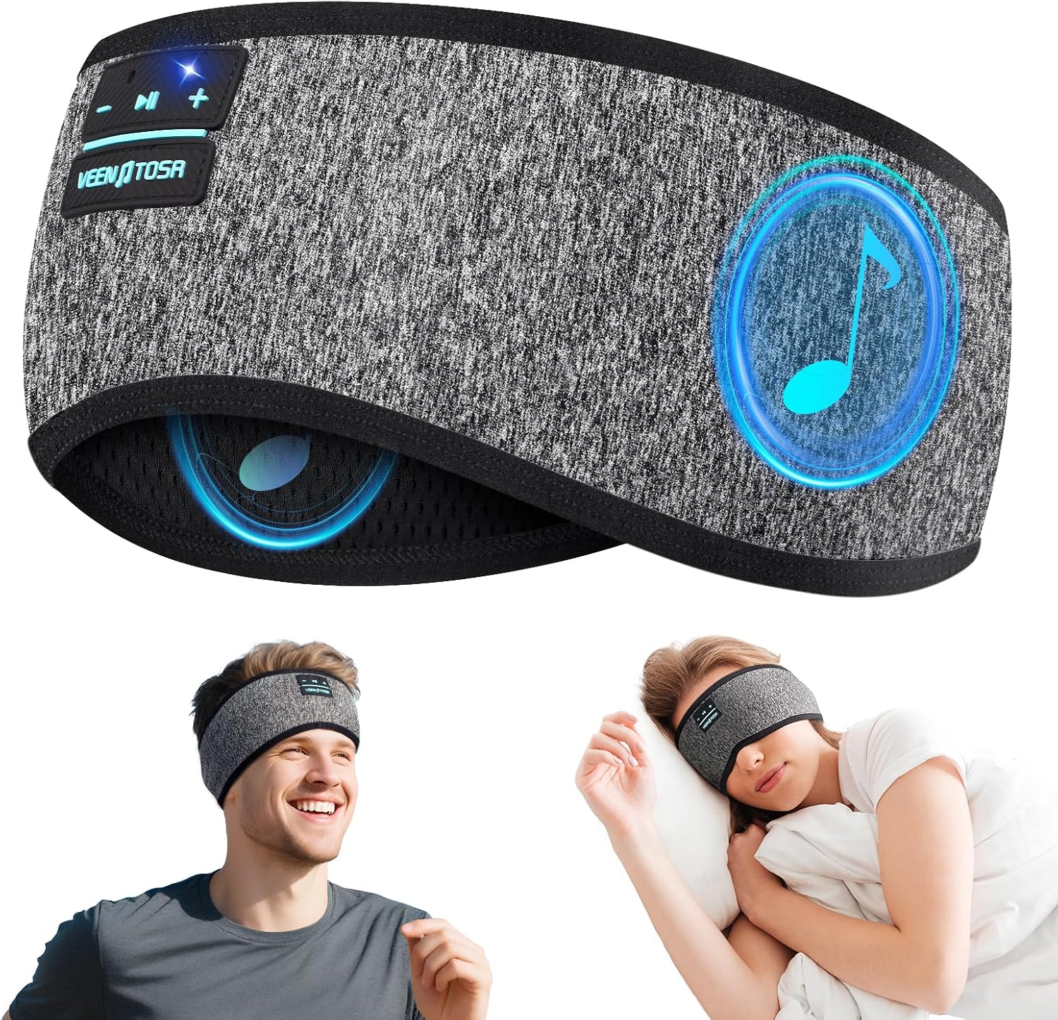 หูฟังบลูทูธแบบสปอร์ตสำหรับนอนต - Sleep Mask Headphones Bluetooth บทวิจารณ์และราคา