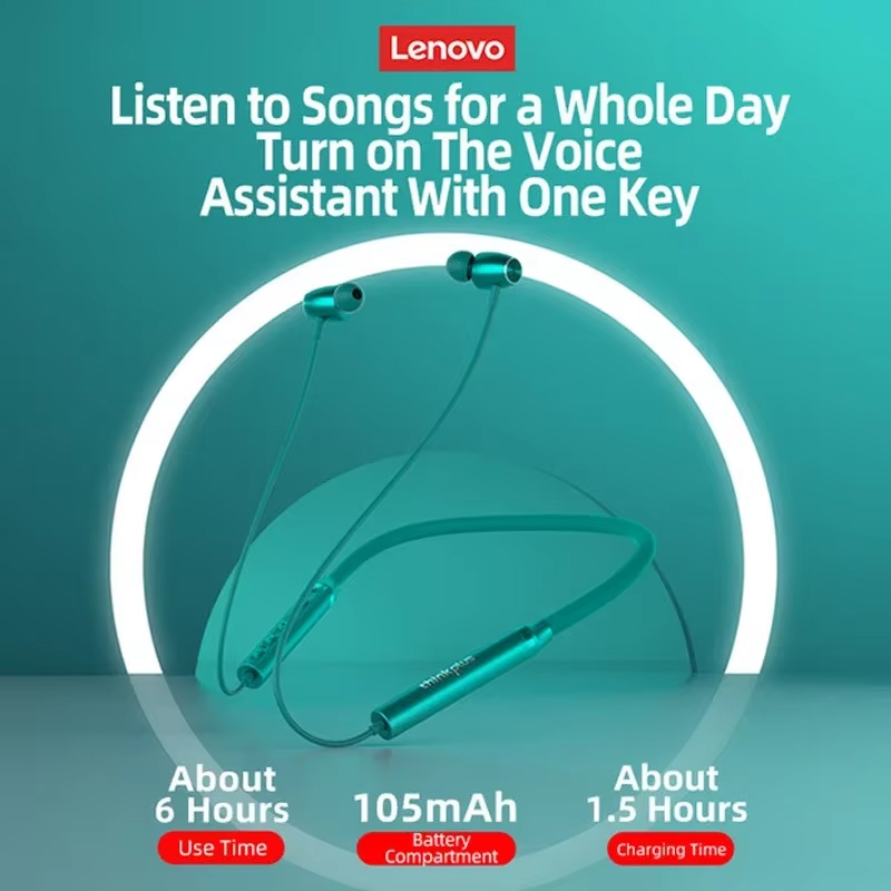 100% ของแท้เลอโนโว HE05X หูฟัง - Magnetic Neckband Sports Earphones บทวิจารณ์และราคา