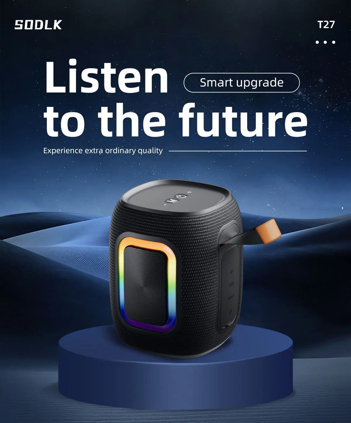 SODLK T26 มินิบลูทูธลำโพงกลางแ - Portable Bluetooth Speaker Waterproof Ipx7 บทวิจารณ์และราคา